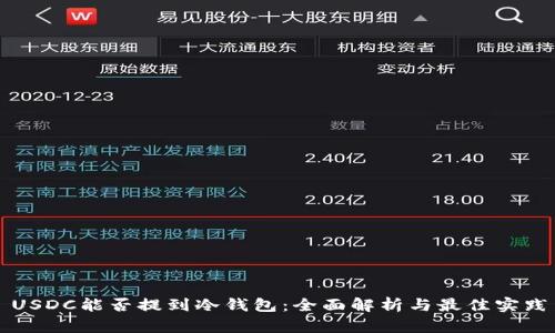 USDC能否提到冷钱包：全面解析与最佳实践
